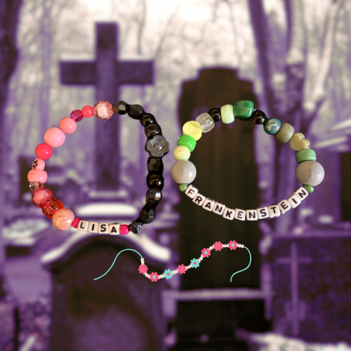 Lisa and Frankenstein Bracelet Set